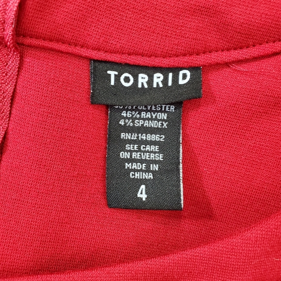 Torrid High Collar Peplum Top - Picture 9 of 12